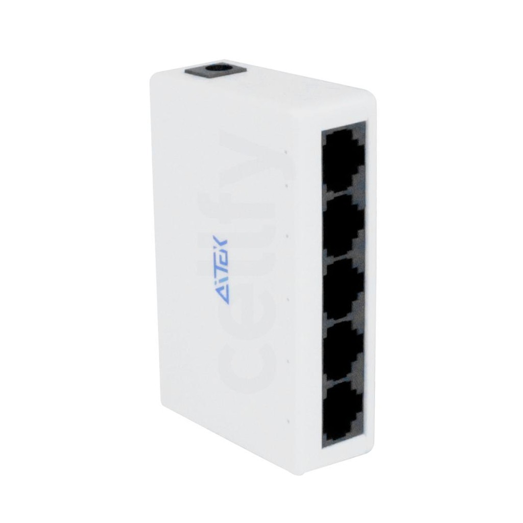 Switch De Mesa Cabo Rede Ethernet Mini 5 Portas Rj45 100mbps