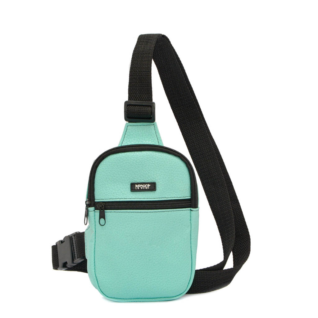 bolsa verde água mini chest unissex rfshop