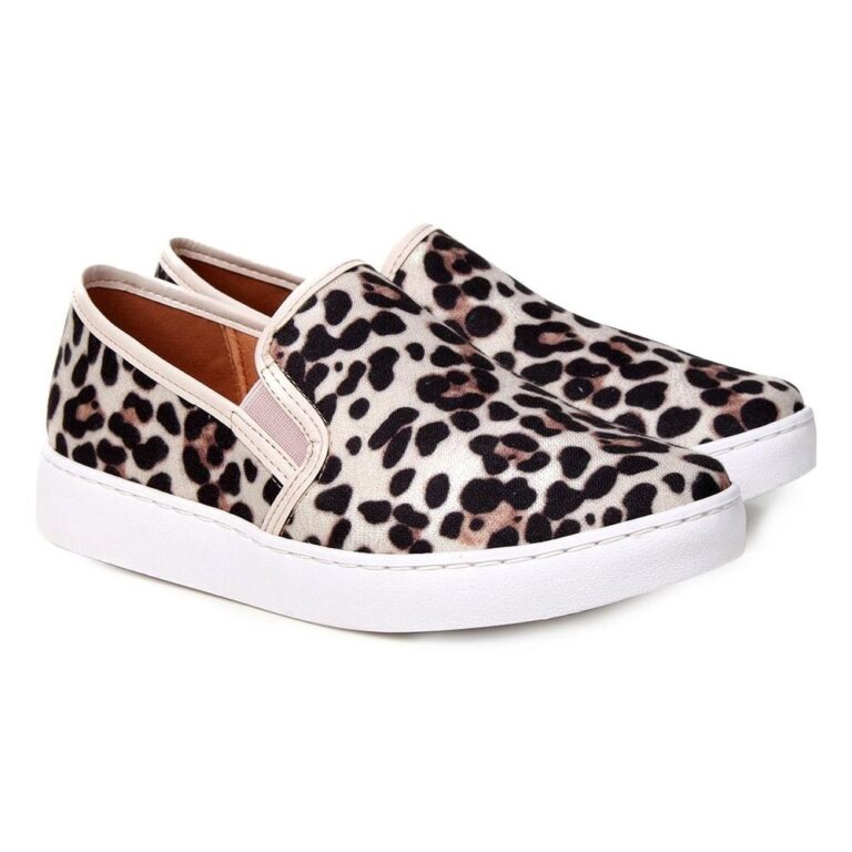 Slip On Vizzano Animal Print Onça Feminino –