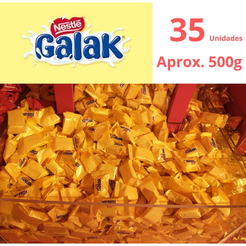 Bombom Galak Nestlé Kit Com 35 Bombons Chocolate Branco É o mesmo da Caixa Nestlé.