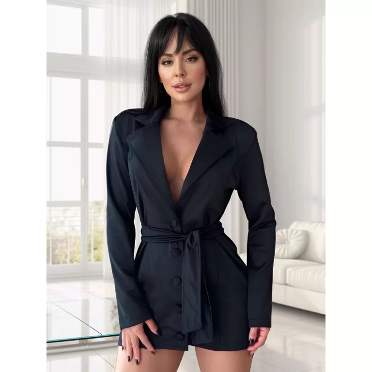 Macacão Curto Feminino Blazer Montaria Premium co