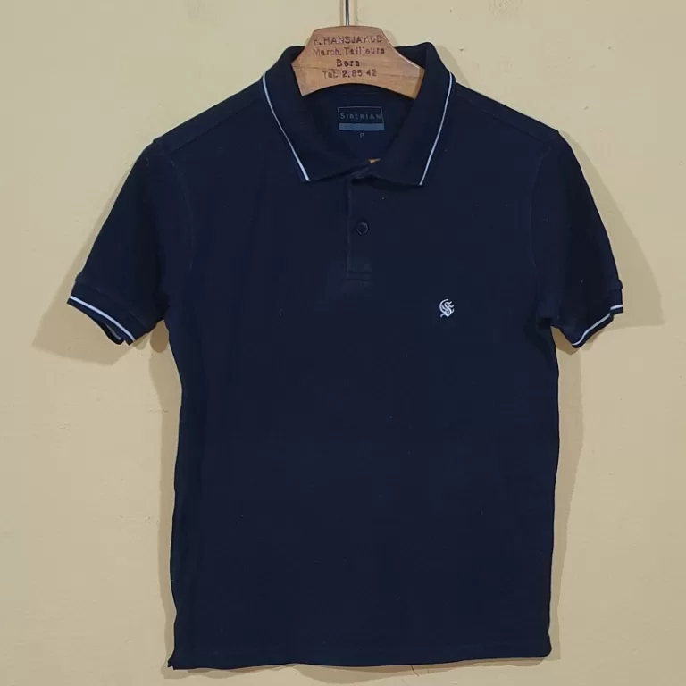 BLUSA CAMISETA POLO FEMININA PRETA SIBERIAN