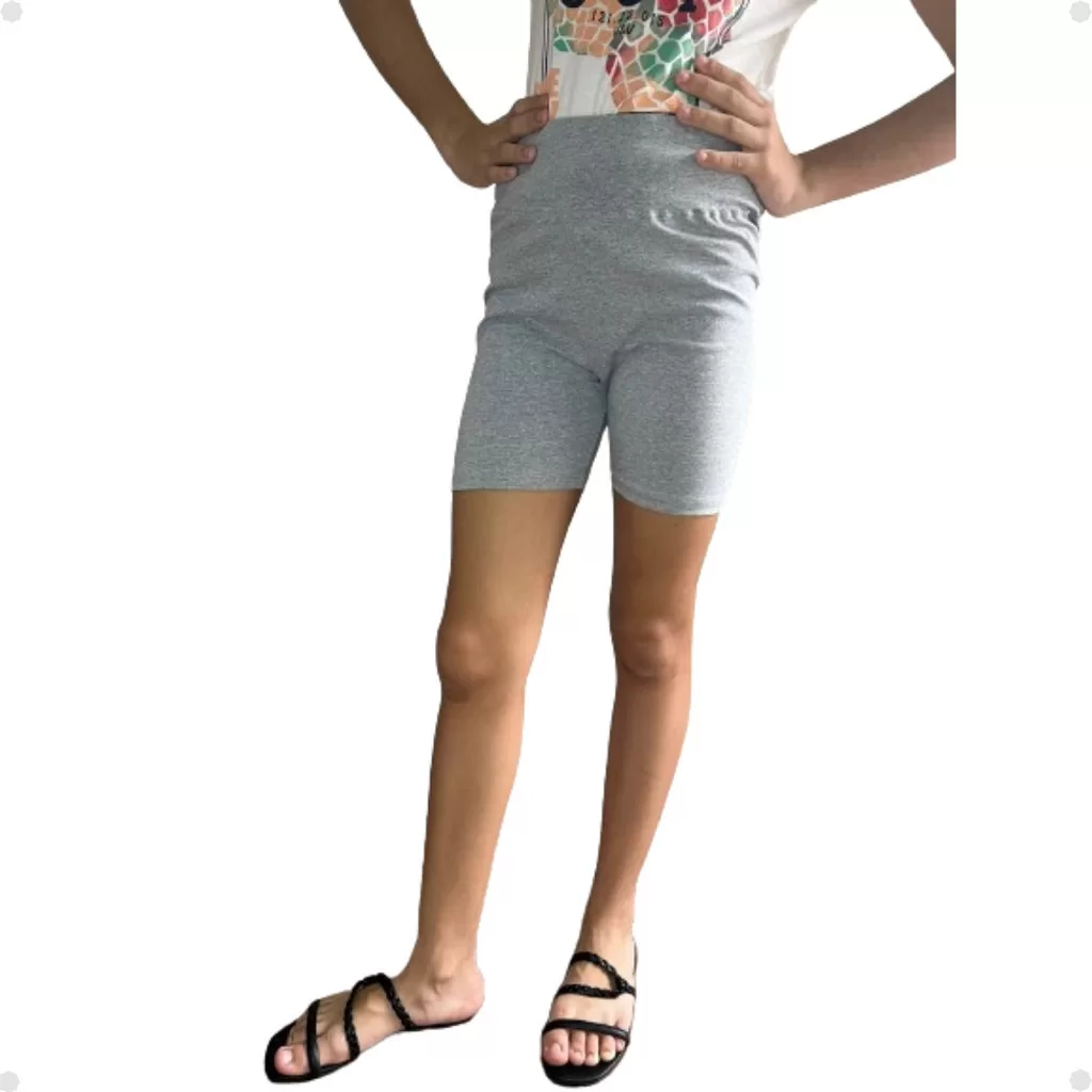 Novo Kit C/ 3 Shorts Cotton Algodão Para Todas Ocasiões Dia A Dia Menina Juvenil – 10 A 16