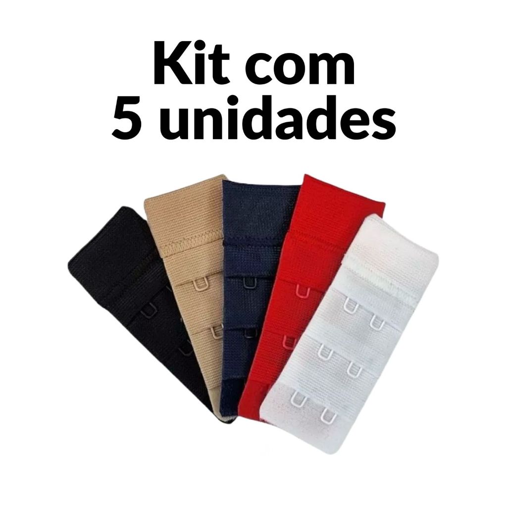 Kit com 5 unidades de Extensor para Sutiã