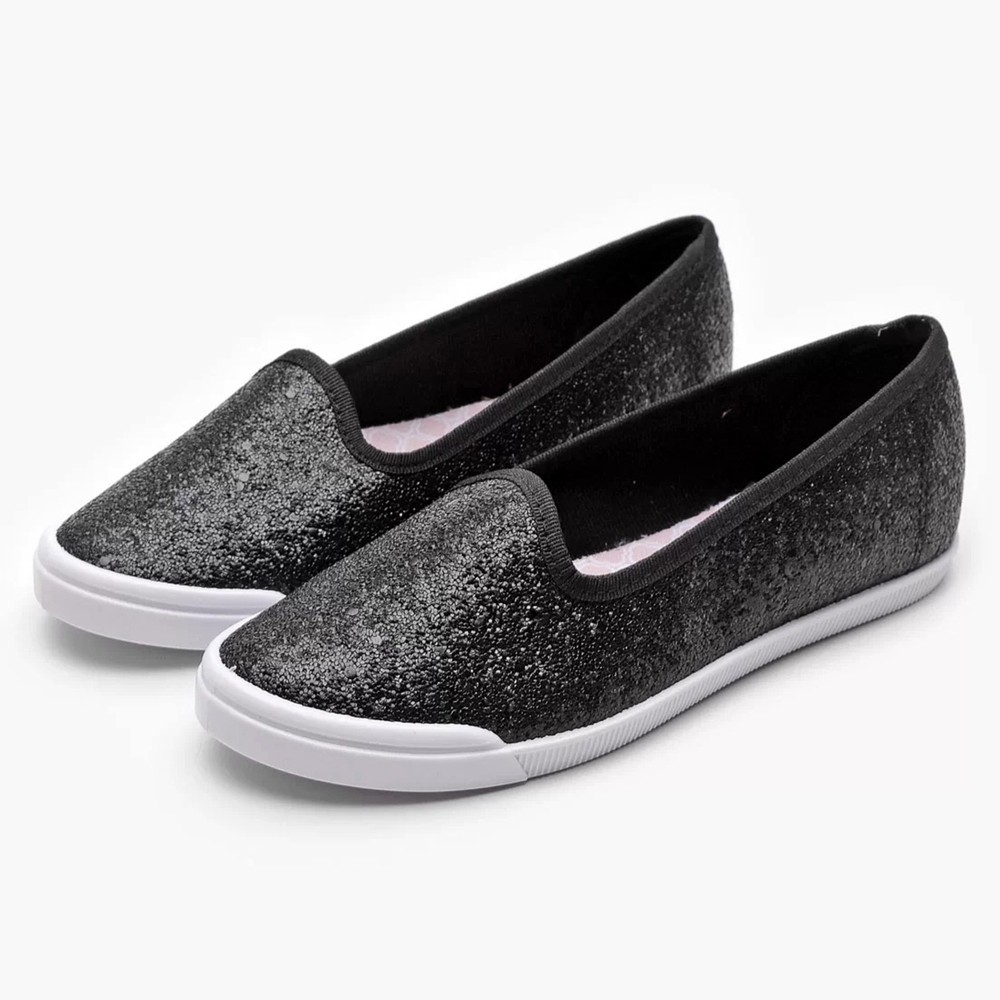 Sapatilha Infantil Molekinha Slipper Glitter Menina – Preto