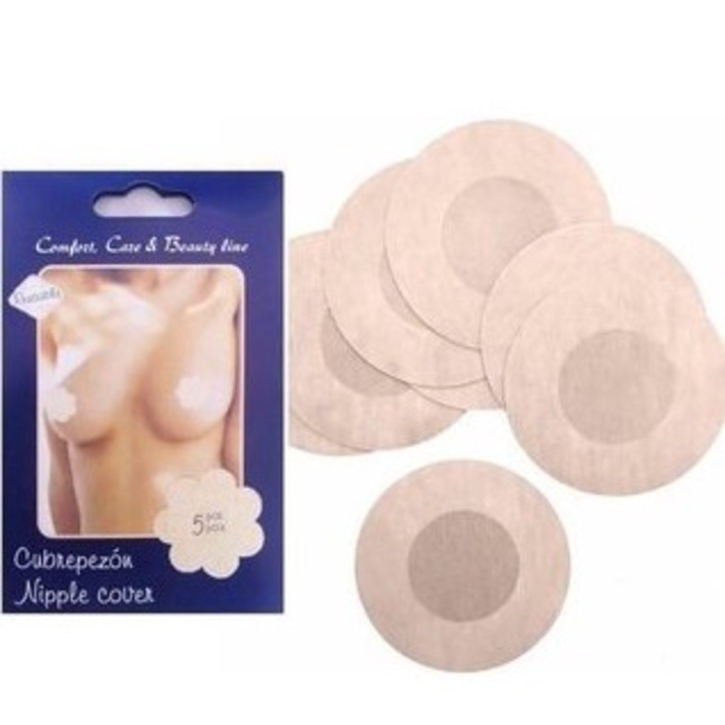 KIT 50 Pcs(5pacote) Adesivo Protetor Mamilo Bico Aureola Tapa Seios-INLIS ANA