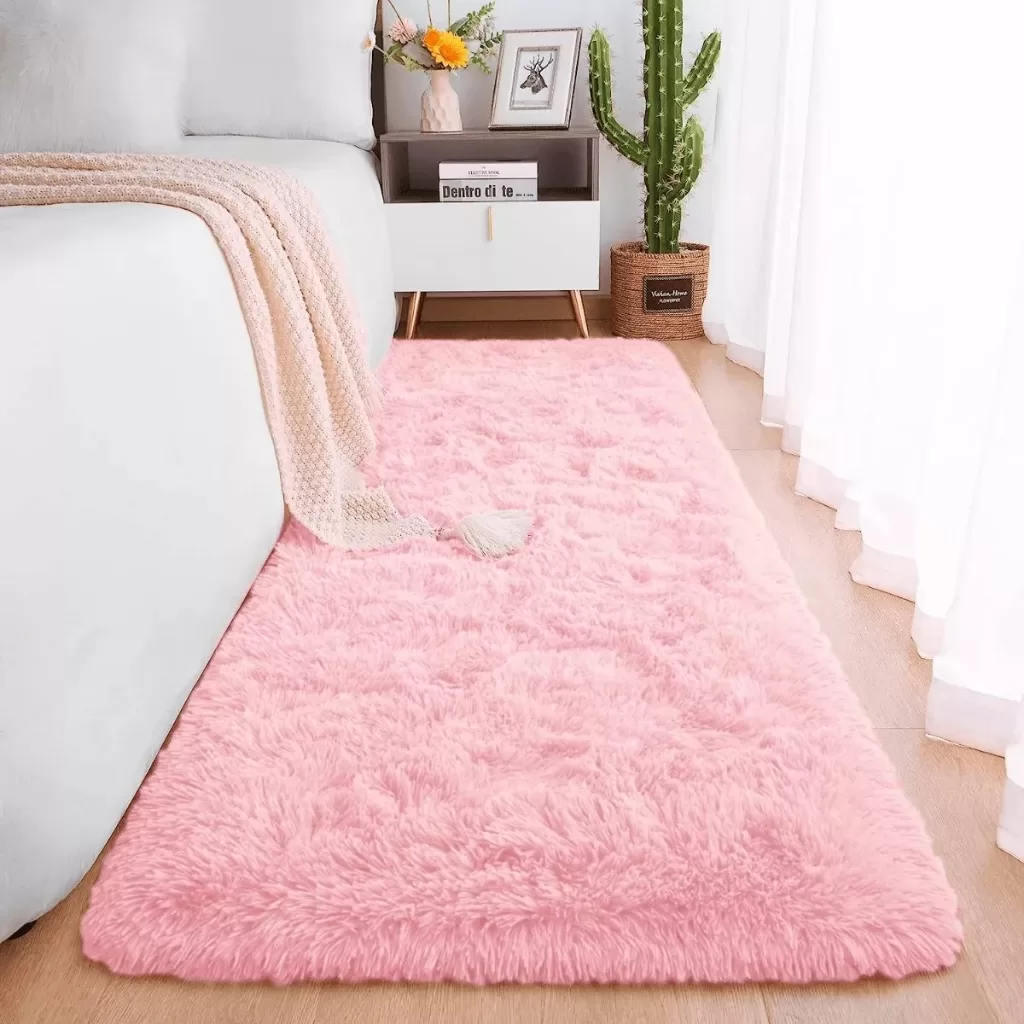 Tapete Passadeira Vários Tamanhos Corredor Quarto Sala Beira de Cama Felpudo Peludo