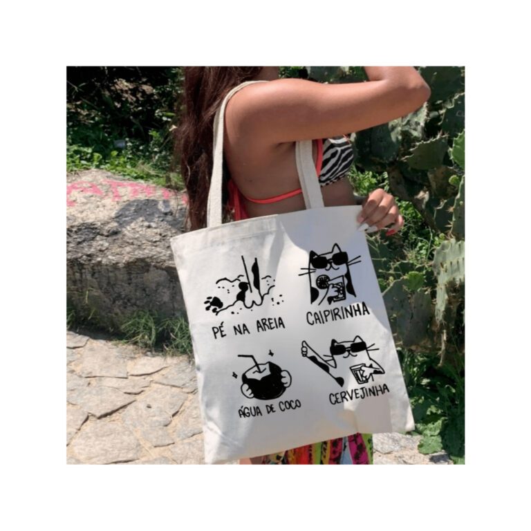 Ecobag Grande Algodão   Bolsa Ecológica Estampad