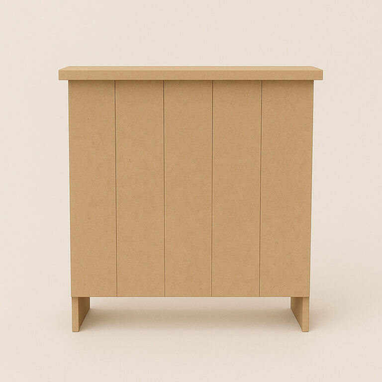 Cômoda Fake Desmontavel Mesinha Riscada Mdf Cru S
