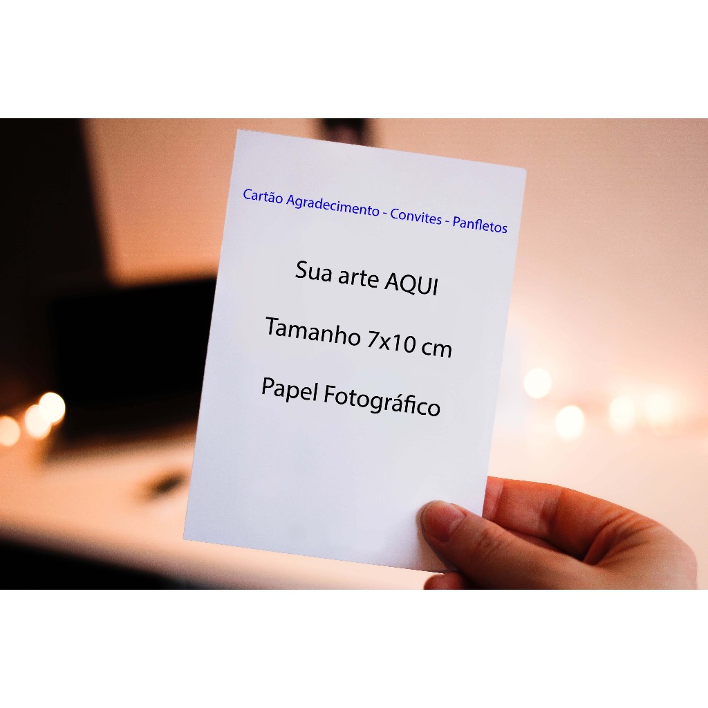 Cartão Card Agradecimento Clientes Convites Panfletos Lojas Personalizado