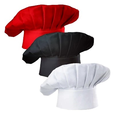 Kit 3 unidades – Chapéu de Cozinheiro Chef 
