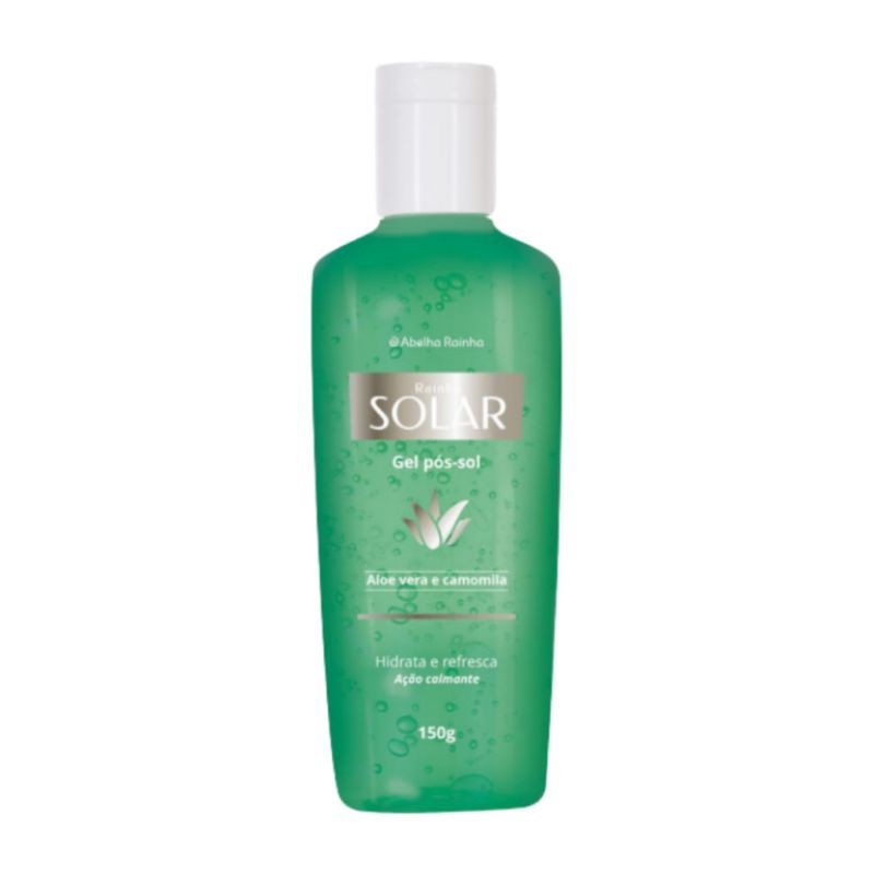 Gél Pós Sol Aloe Vera E Camomila 150g Rainha Solar Textura Leve Abelha Rainha