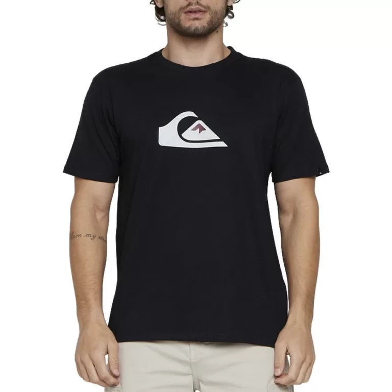 Camiseta Masculina Quiksilver Manga Curta Logo Pre