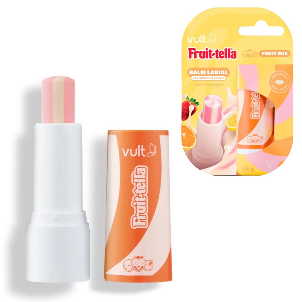 Balm Labial Vult e Fruit-tella Sabor – Fruit Mix 3,5g