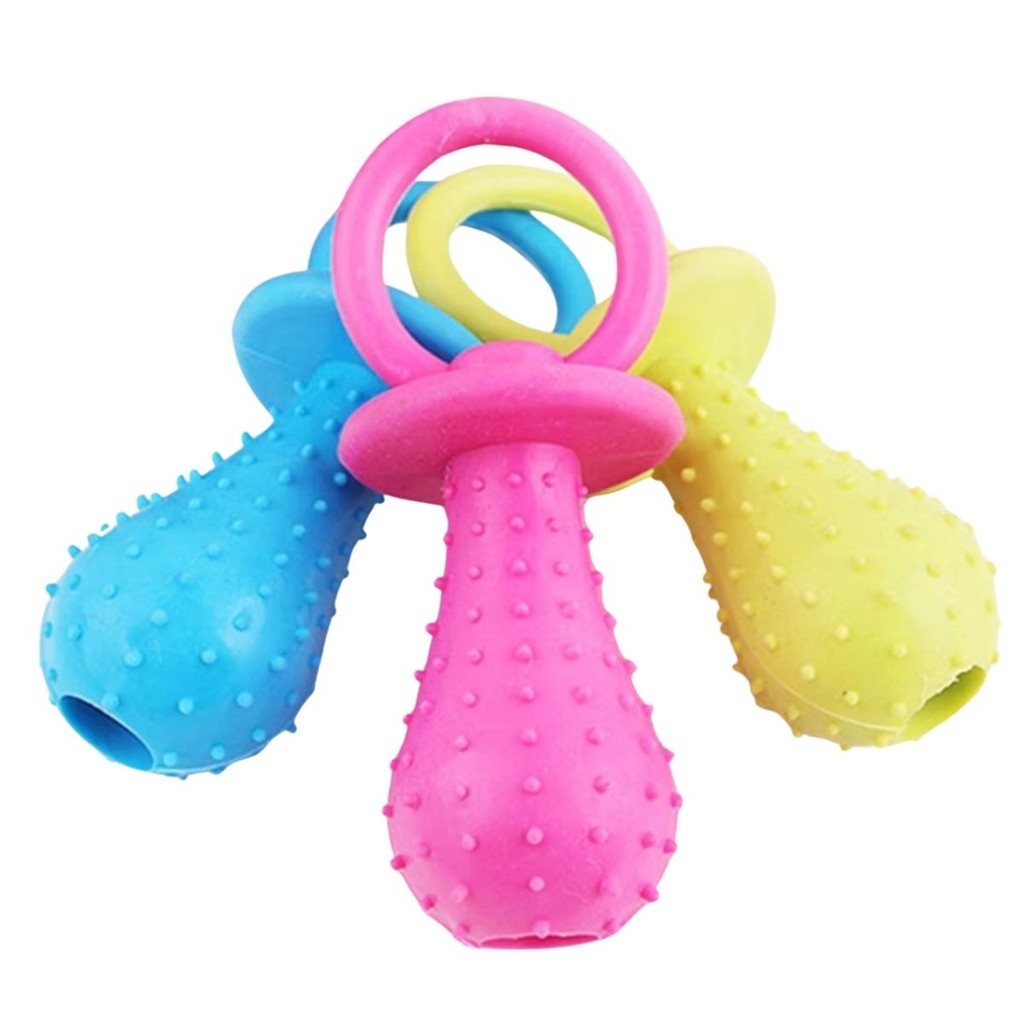 Chupeta Brinquedo Mordedor com Guizo Pet Cães e Gatos I Oferta 7.7