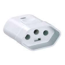 PINO ADAPTADOR TRIPOLAR 2P/Plugue Três Saídas 2p