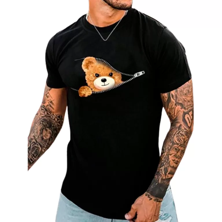 Camiseta Básica Masculina Slim T-SHIRT Algodão U