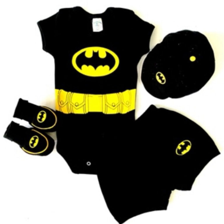kit 4 peças,bebê temáticos e personagens-malha 