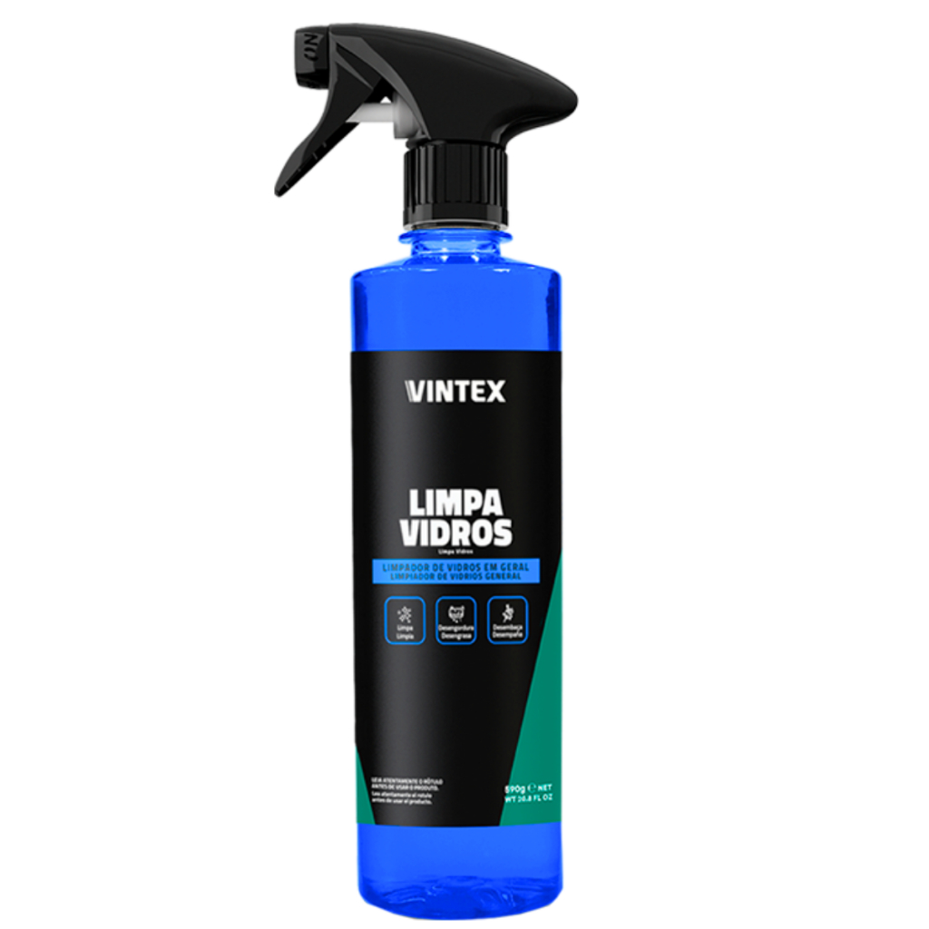Limpa Vidro E Espelho Carro Casa Janela Vintex 500ml