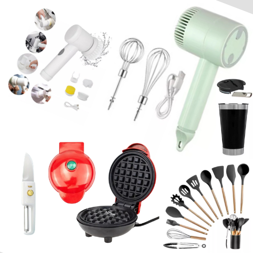 Kit de Cozinha Completo Batedeira Máquina de Panq