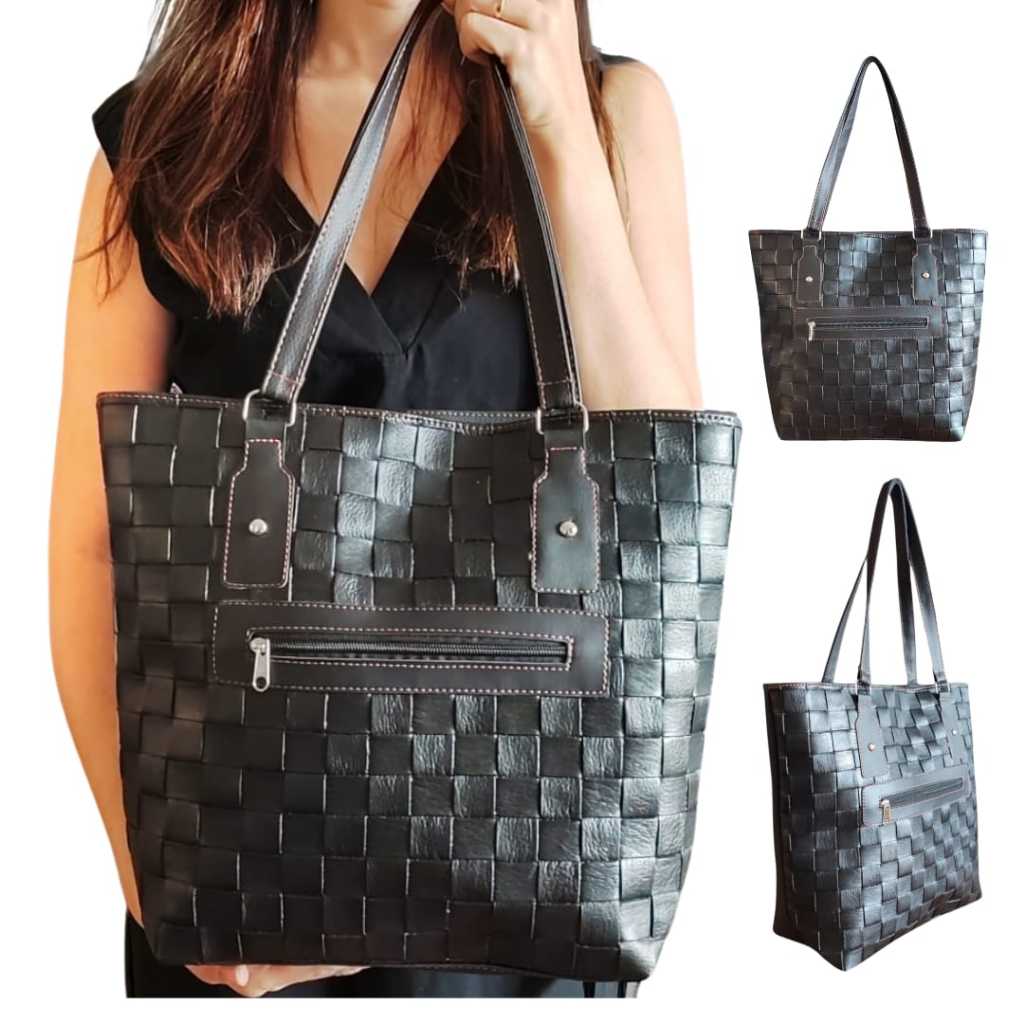 Bolsa Feminina Sacola Grande Shopbag de Ombro para Trabalho e Passeio