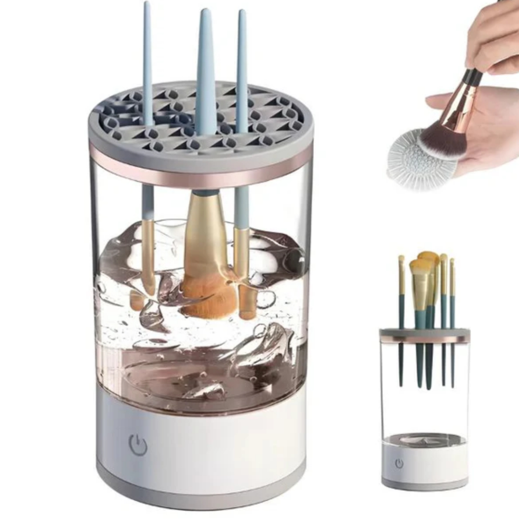 Máquina De Lavar Secar Limpar Pincel Maquiagem Make Elétrica Atualizada Utilidades Beleza