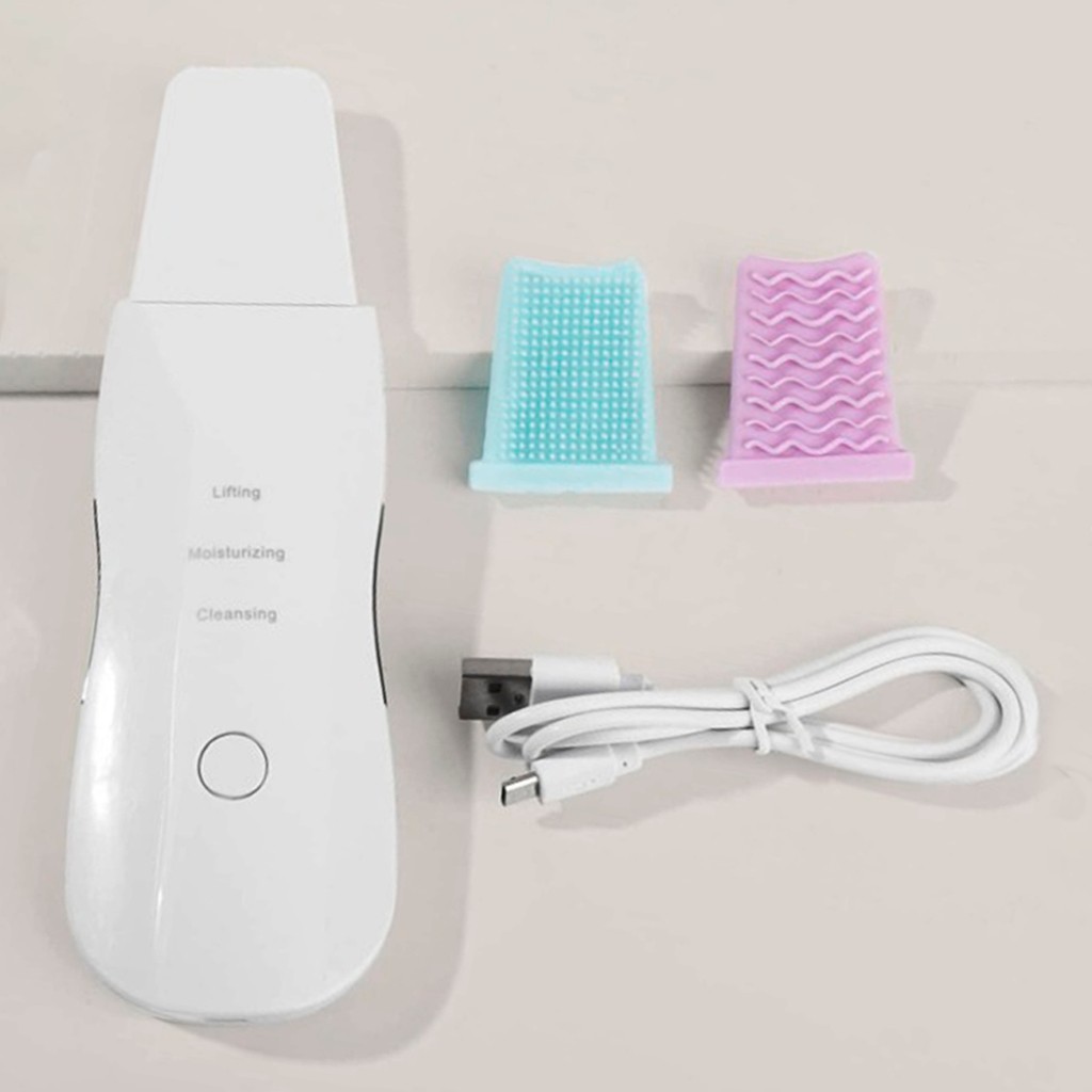 Aparelho de Peeling Esfoliante Ultrassônico Limpeza Facial Profunda Remoção de Cravos Antirrugas Son