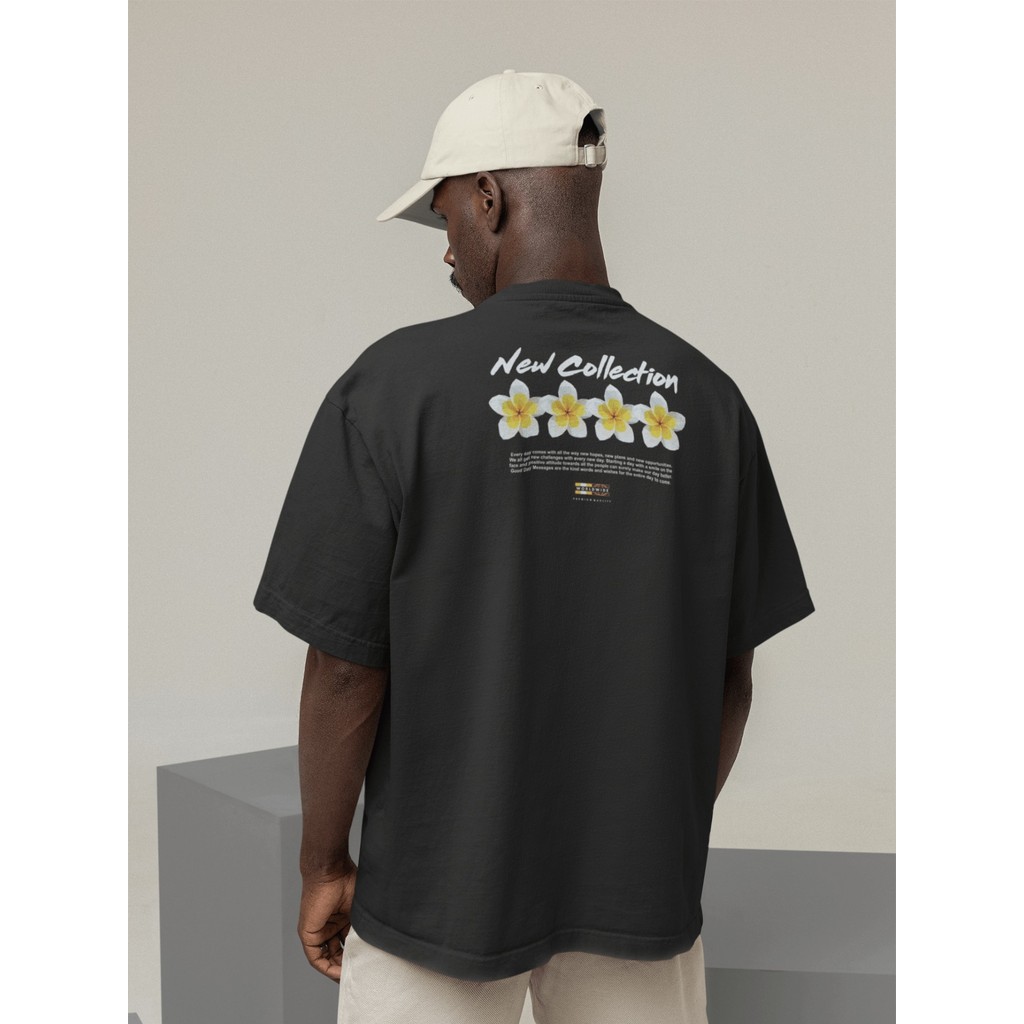 Camisa Camiseta Oversize Gola Alta Streetwear Masculino e Feminino Treino e Dia a Dia Preto e Off Wh