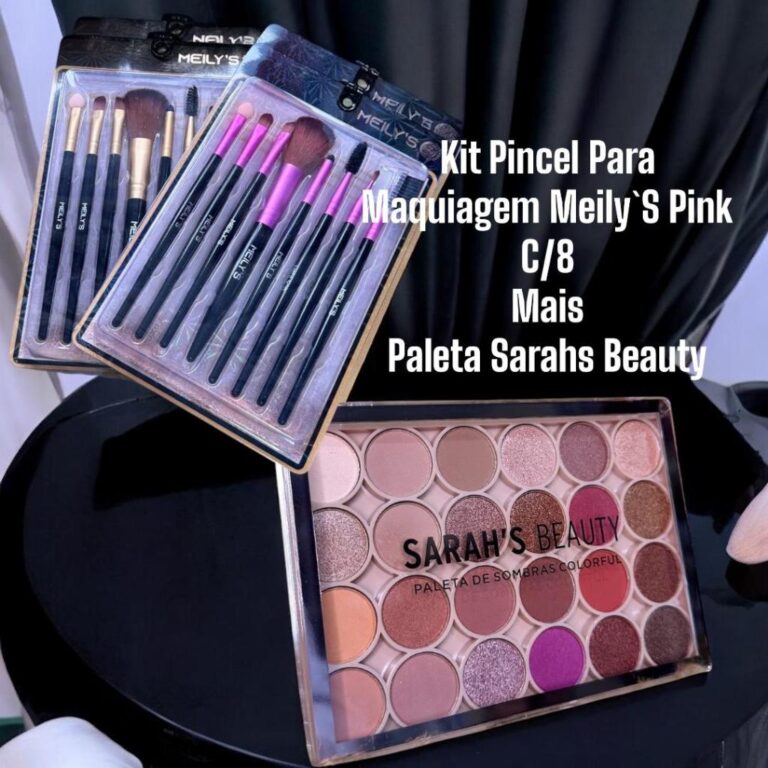 Kit de Maquiagem MeilyS (8 Pincéis) + Paleta de S