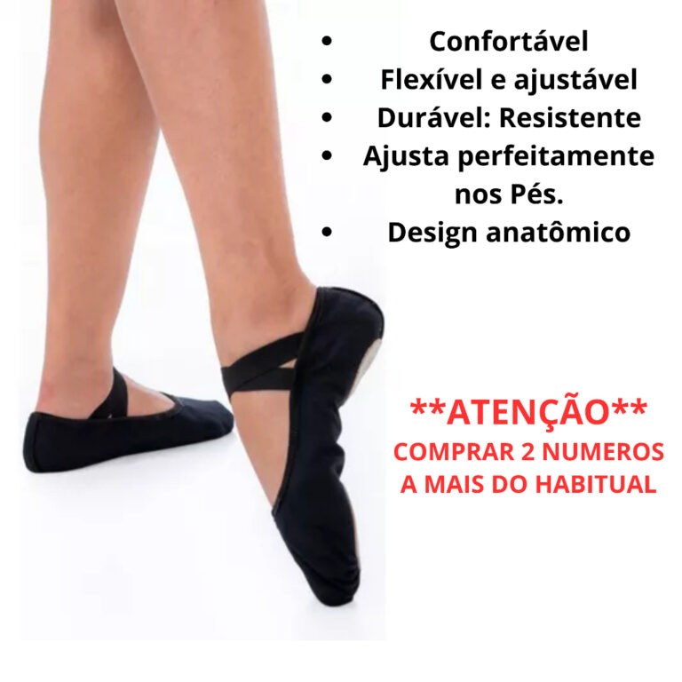 Sapatilha Ballet Meia Ponta Tecido Elástico Duplo