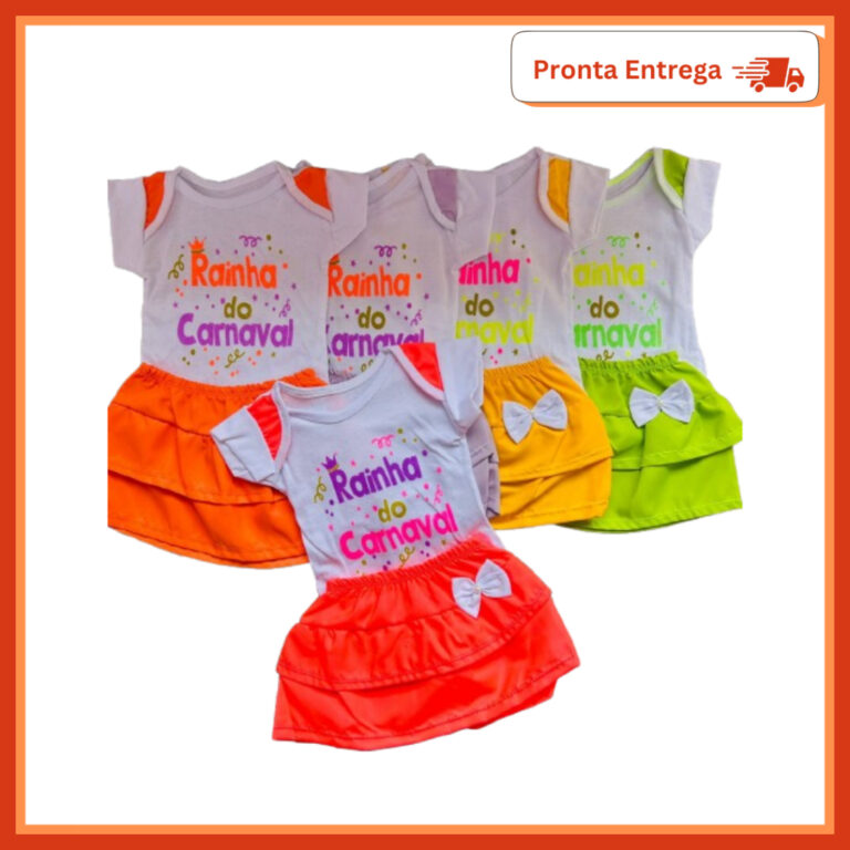 Conjuntos Baby Rainha Do Carnaval 03 a 06 Meses Pa