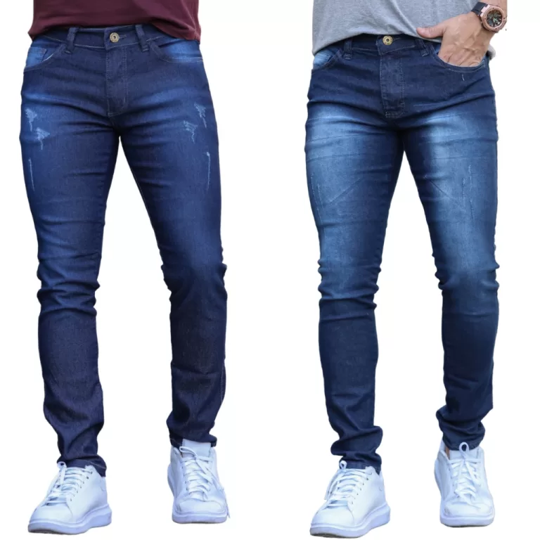 Combo Até 3 Calças Jeans Masculina Skinny C/ Lyc