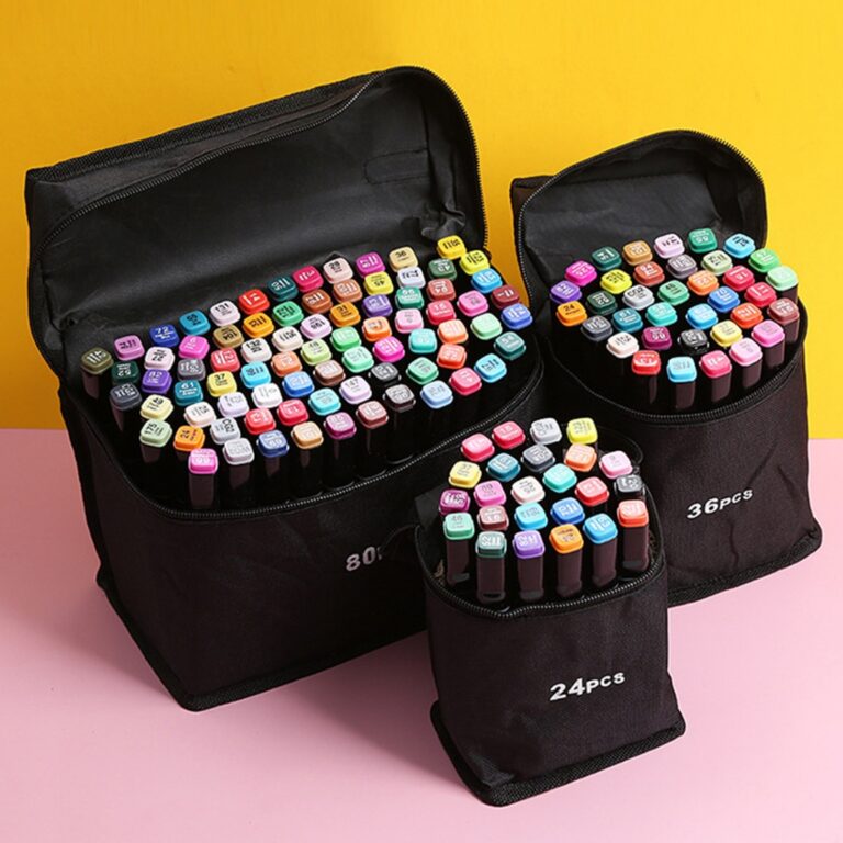 24/36/48/60/80 Cores Caneta Marcadora canetinhas c