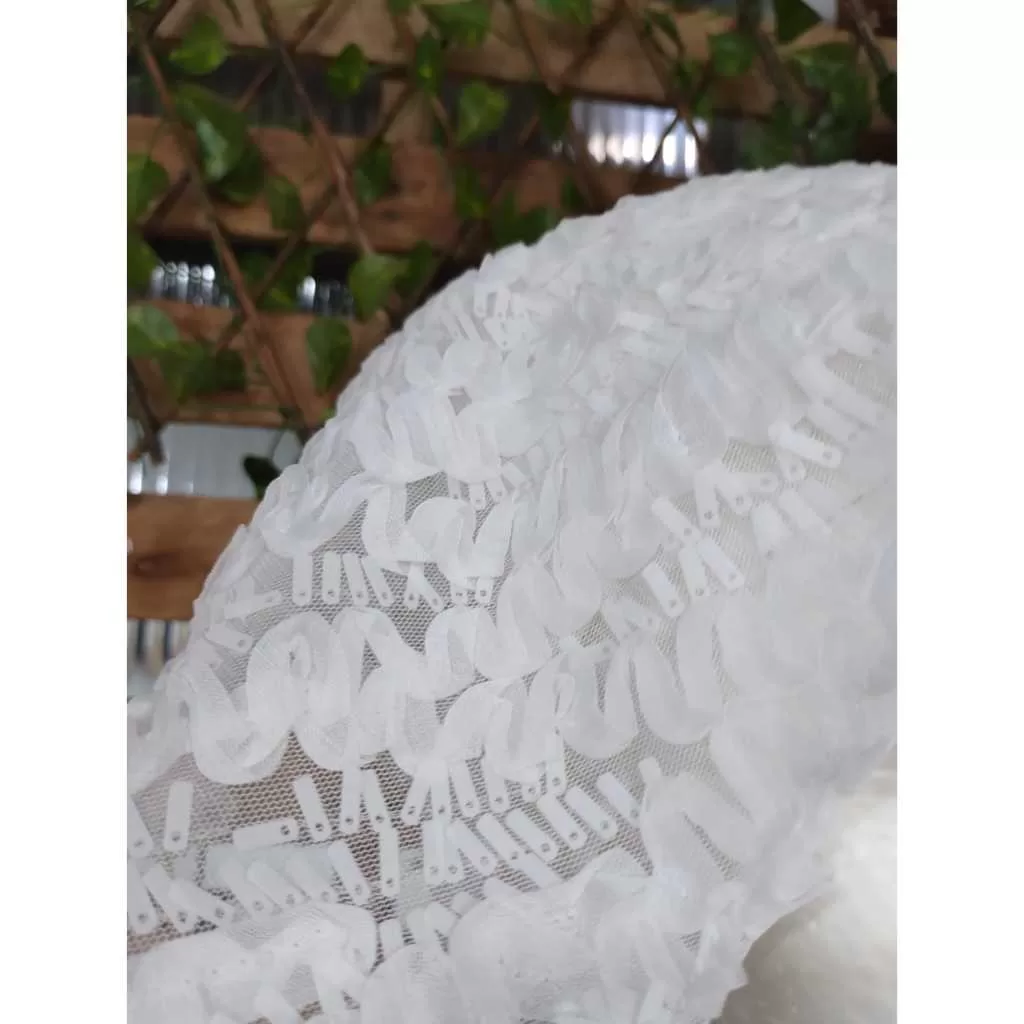 CONJUNTO SAIA + PANO COSTA+ PANO CABEÇA FIO DE COCO BRANCO GCJ009