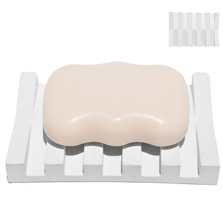 Saboneteira Barra Listras 12cm em Resina Mineral A