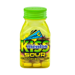 Pastilha Mentos Kiss Sour Com 55 Unidades De 38,5g