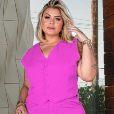Colete Plus Size Feminino