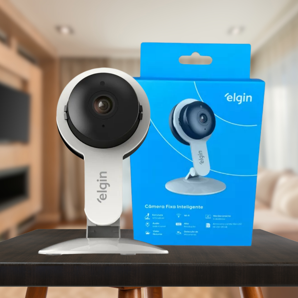 Câmera Fixa Inteligente Wi-fi Full Hd 1080p Auto Falante – Elgin