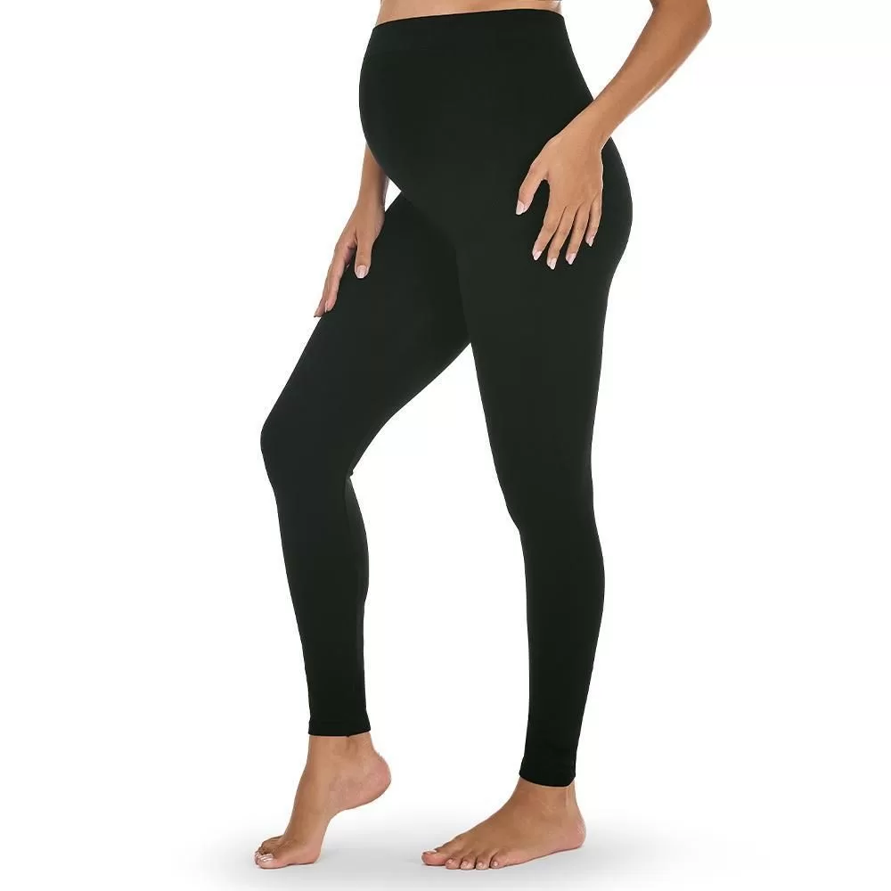 Calça Gestante Legging Maternity S/costura Preta P/ Grávida Zee Rucci