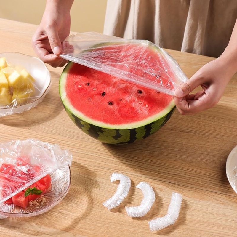 Sacos de Filme Plástico Adesivo Descartáveis – Nível Alimentar Com Boca Elástica Tipo Chapéu de Banh