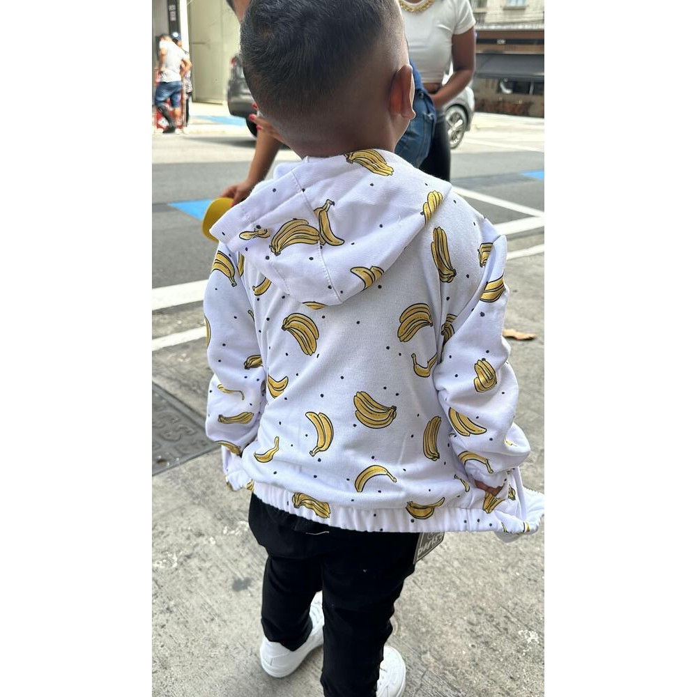 JAQUETA MOLETOM BANANINHA
