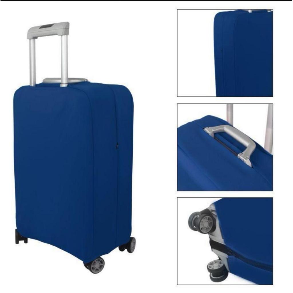 Capa Protetora para Mala de Viagem – Tecido Suplex Resistente, 3 Tamanhos (P/M/G)