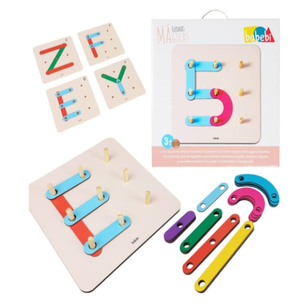 BRINQUEDOS EDUCATIVOS FORMAS MAGICAS LETRAS ENCAIXAR NUMEROS ALFABETIZAÇÃO E FORMAS CORES VIVAS