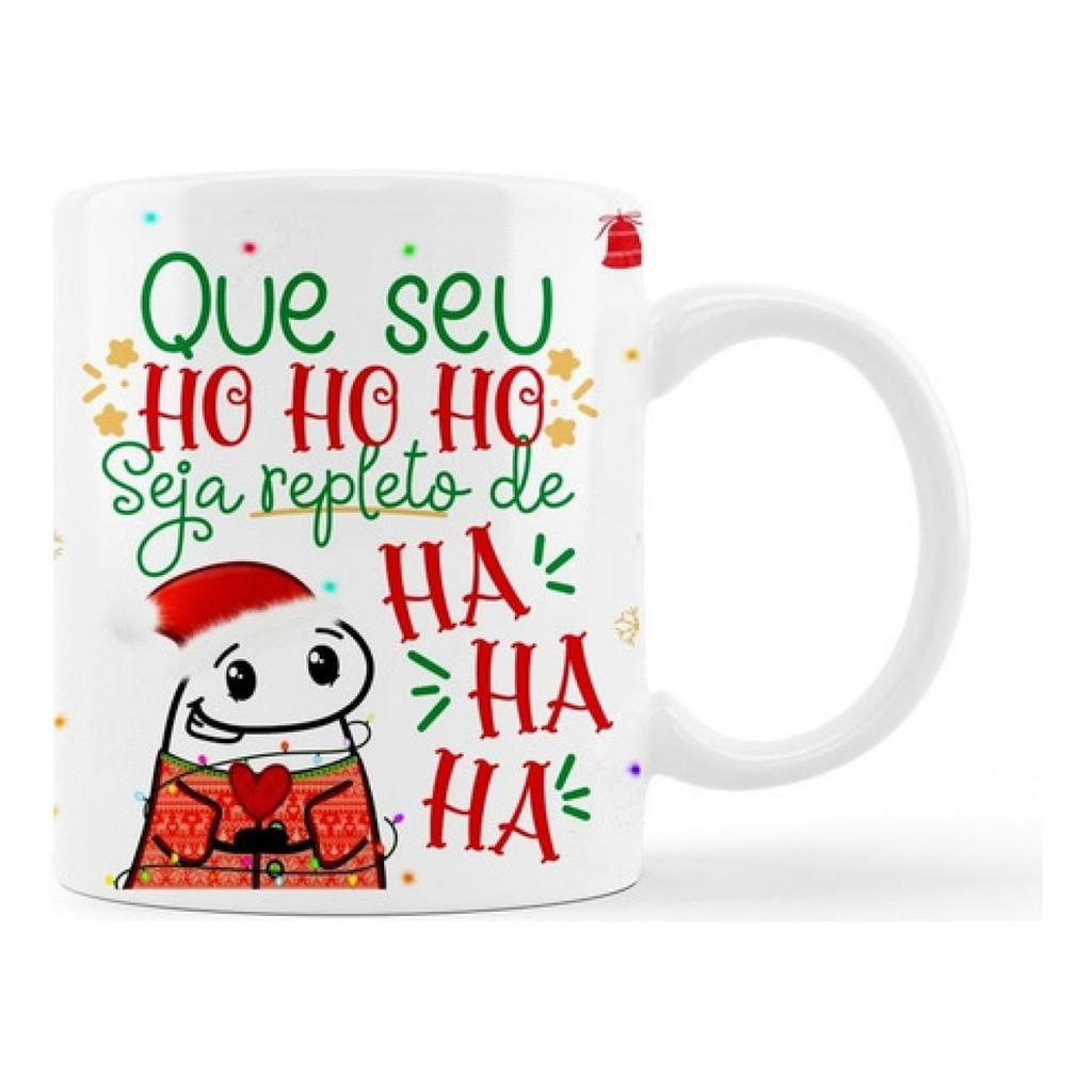 Caneca Flork Bentô Personalizada De Natal Xicara Meme Flork