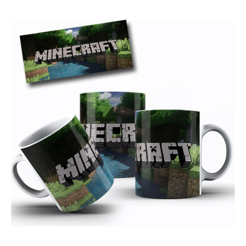 Caneca Minecraft Oficial  Perfeita Para Fãs E Jogadores