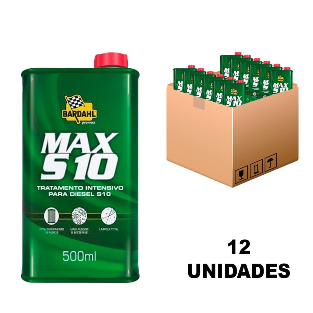 Kit 12 Aditivo para Combustível Max S10 500ML – BARDAHL