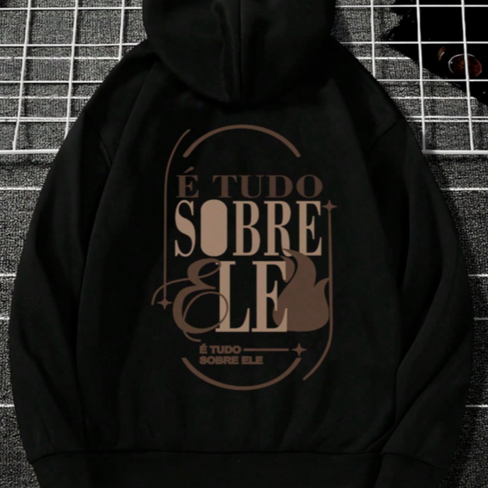 Blusa de Frio Moletom Canguru Bolsos Capuz Religio