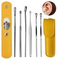 Kit Cotonete Limpador de Ouvido Fácil Com Estojo