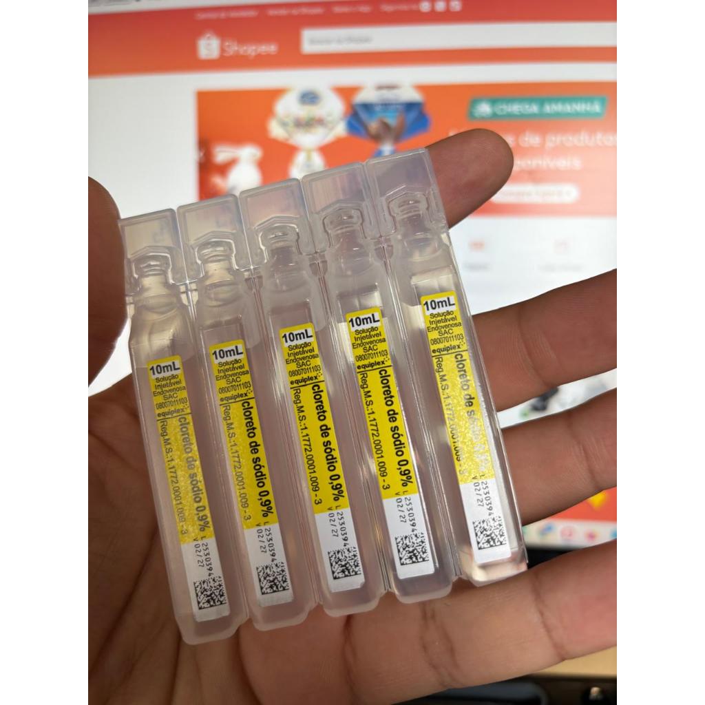 Cloreto de Sódio 0,9% 10ml – Cx C/100 Unidades