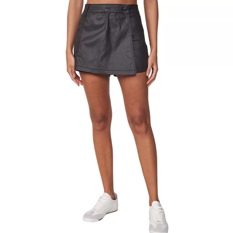 Short Saia Colcci Sarja Resinado Com Transpasse Jo